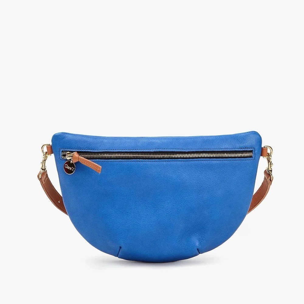 Clare V. Grande Fanny in blue